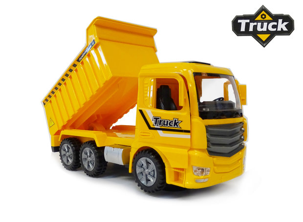 toon verkrachting smeren Vrachtwagen speelgoed met laadbak-kiepbak - Dump Truck - met licht en  geluid 25CM - Q&A Groothandel