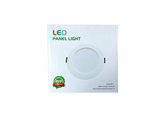 LED-paneel | 5 Watt | Rond | Inbouwplafondlamp (natuurlijk wit) &Oslash;70mm