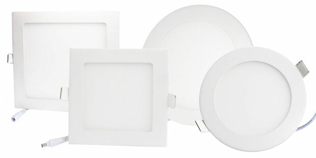 LED-paneel | 22 Watt | Vierkant | Inbouwplafondlamp (natuurlijk wit) 185X185mm