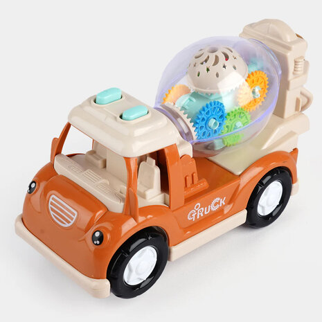 Gear Truck toy car with light and can drive - spinning gears and making sound