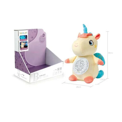 Unicorn en peluche pour b&eacute;b&eacute; - jouet projecteur pour b&eacute;b&eacute; - Funmuch Toys