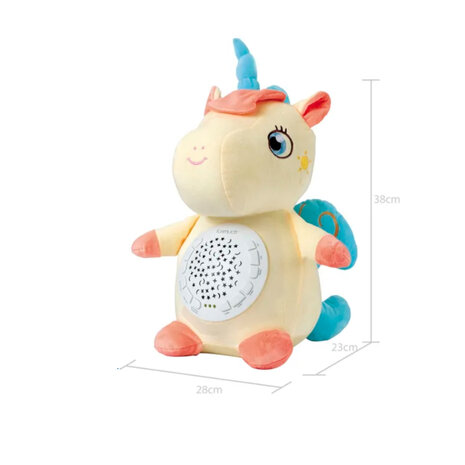 Unicorn en peluche pour b&eacute;b&eacute; - jouet projecteur pour b&eacute;b&eacute; - Funmuch Toys