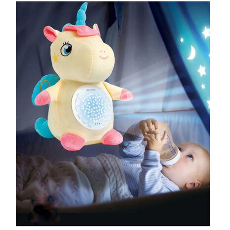 Baby-Stofftier Unicorn &ndash; Baby-Projektor-Spielzeug &ndash; Funmuch Toys