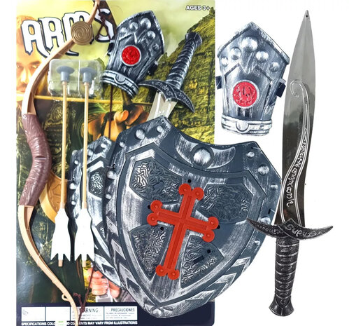 Bow and arrow with sword and shield set toys - ARMS