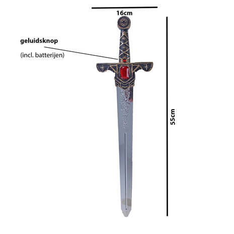 &Eacute;p&eacute;e jouet sonore 55CM - Knight Sword