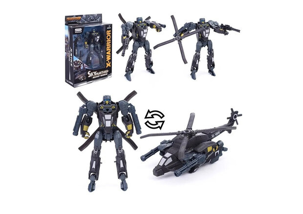 Transform X-Warrior Sky Hunting Milit&auml;r &ndash; Roboter und Hubschrauber 2in1