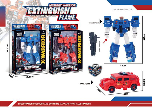 Transform X-Warrior ExtingGuish Flame &ndash; Roboter und Auto 2in1