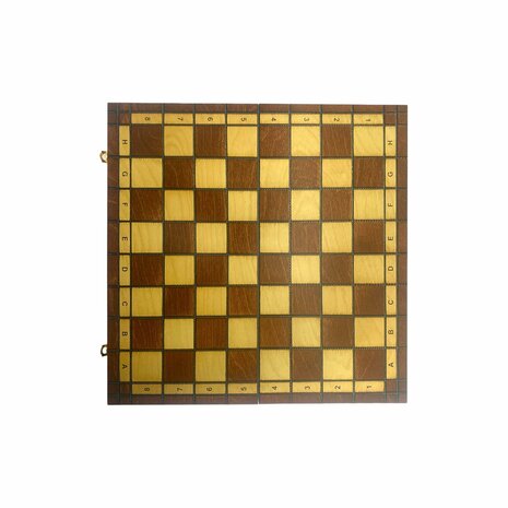 Chess board - with chess pieces - 49cm - Chess set - Magnetic - Wood + 2 extra queens