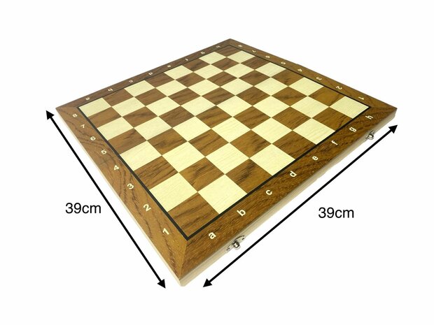 Chess and checkers 2in1 package - Foldable - magnetic chess pieces and checkers pieces - Wood - 39CM