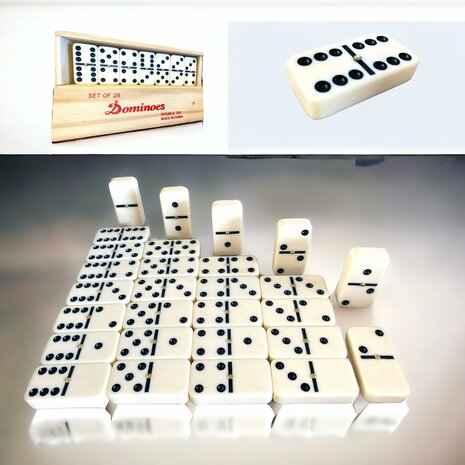 Domino Doppel 6 gro&szlig; mit Stift.