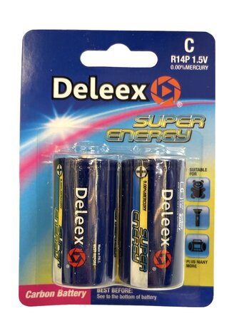 Batteries Deleex - C R14P 1.5V - 2 pieces in pack