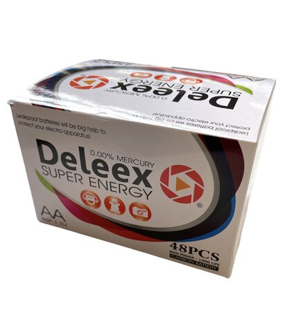 Batteries Deleex - AA - R6P 1.5V - 4 pi&egrave;ces en pack