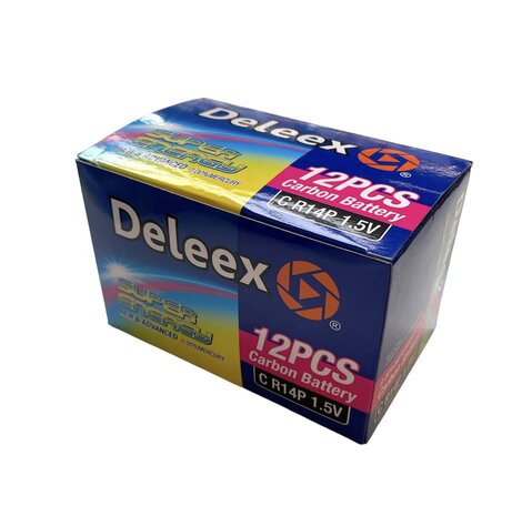 Batteries Deleex - C R14P 1.5V - 2 pi&egrave;ces en pack