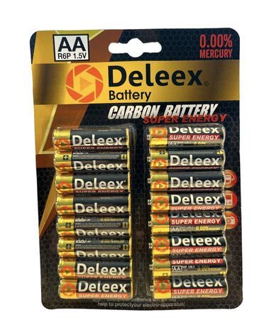 Batteries Deleex - AA R6P 16st. pak