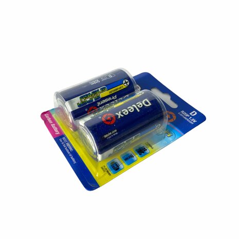 Batteries Deleex - D R20P 1.5V - 2 pi&egrave;ces en pack