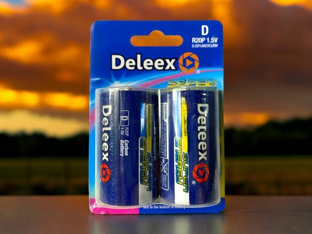 Batteries Deleex - D R20P 1.5V - 2 pieces in pack