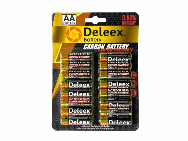 Batteries Deleex - AA R6P 16st. pak