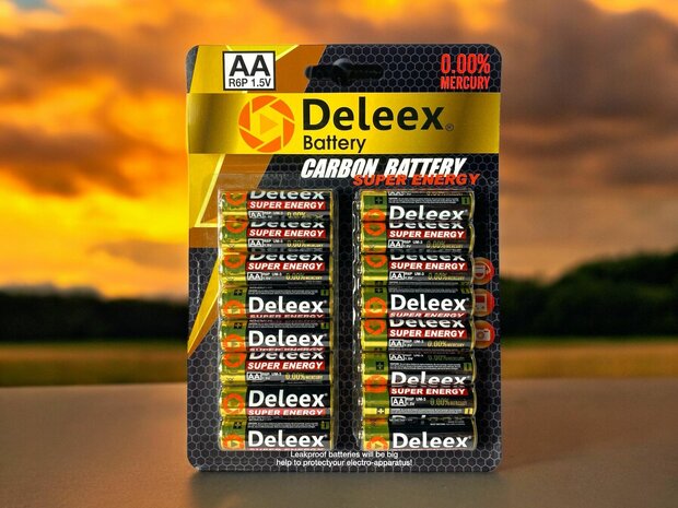 Batterijen Deleex - AA R6P 16st. pak