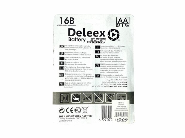 Batterien Deleex - AA R6P16st. pak