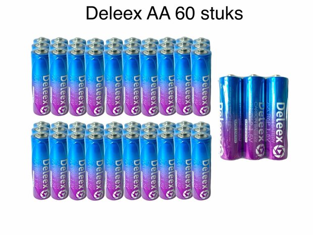 Batterijen Deleex - AA - R6P 1.5V - 3- stuks in pak