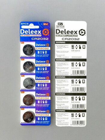 CR2032 3V &ndash; Super &ndash; Lithium &ndash; Deleex