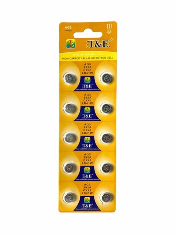 AG 3 / 392A Button cell batteries Alkaline