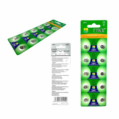 AG 4 / 377A Button cell batteries Alkaline