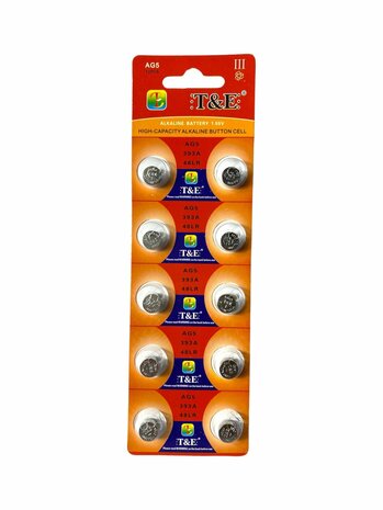 AG 5 / 393A Button cell batteries Alkaline