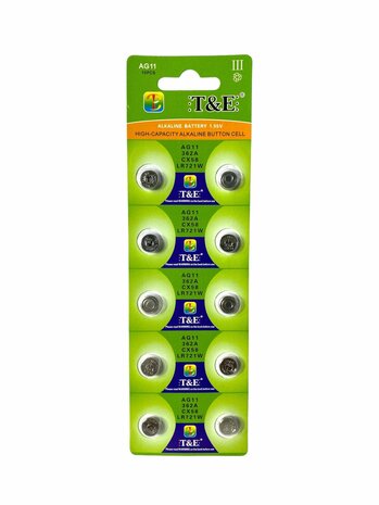 AG 11 / 362A Button cell batteries Alkaline