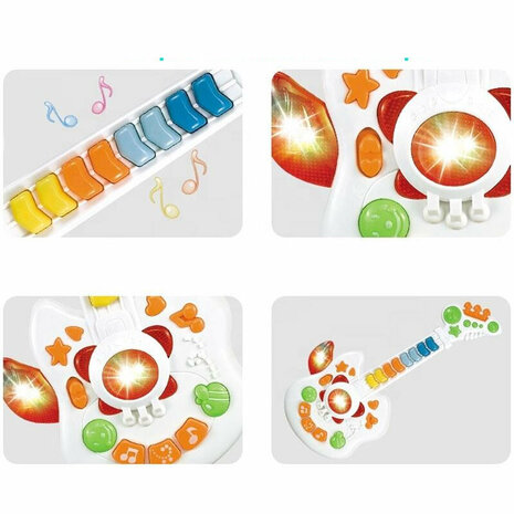 Jouets musicaux guitare &eacute;lectrique pour enfants 43,5 CM Babala Angel