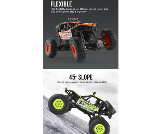 RC Rock Crawler Climbing Car - 1:20 RC monster car - voiture t&eacute;l&eacute;command&eacute;e