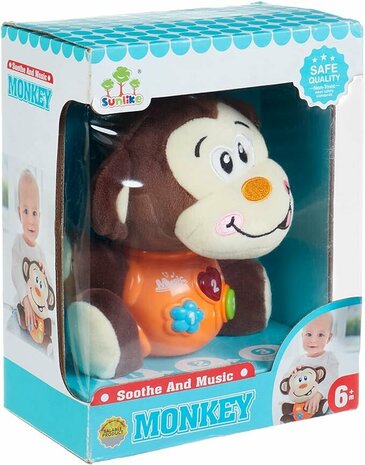 Jouets b&eacute;b&eacute; Petit singe - Singe en peluche - pour b&eacute;b&eacute;s de 0 &agrave; 36 mois