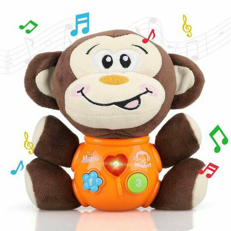 Jouets b&eacute;b&eacute; Petit singe - Singe en peluche - pour b&eacute;b&eacute;s de 0 &agrave; 36 mois