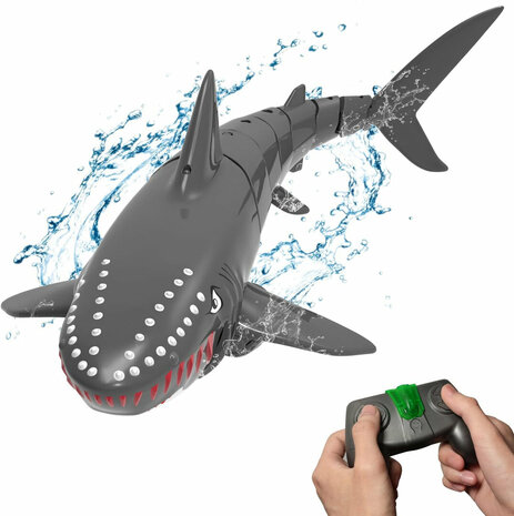 RC Shark - afstand bestuurbare haai speelgoed - 2,4 Ghz afstandsbediening  - 1:18