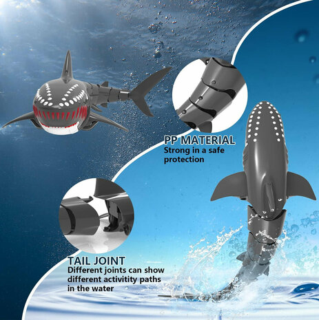 RC Shark - Remote Control Shark Toy - 2.4Ghz Remote Control - 1:18