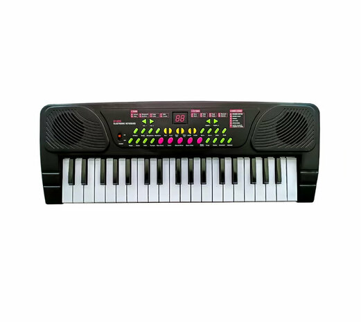 Elektronische Tastatur &ndash; Spielzeugtastatur mit 37 Tasten &ndash; Mikrofon &ndash; USB &ndash; 37 cm