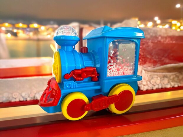 Lokomotive der Toy Train-Serie &ndash; Zug mit Disco-Lichtern, Sound und Fahrgesch&auml;ften 