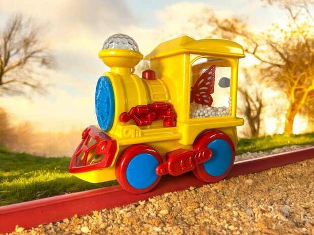 Toy Train Series locomotive - train with disco lights, sound and rides