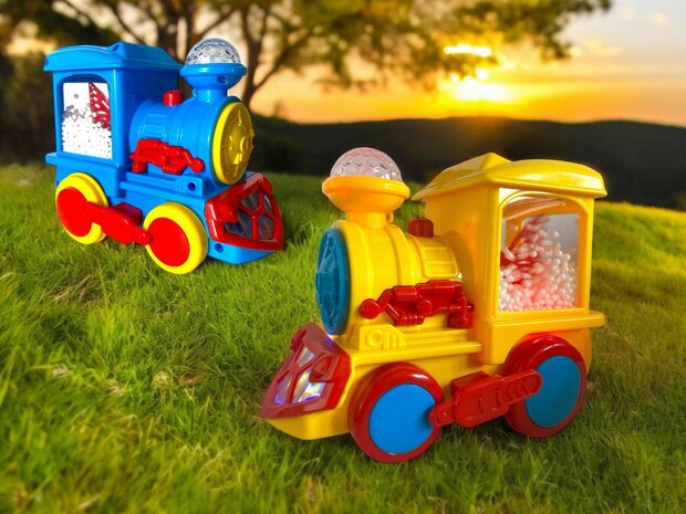 Toy Train Series locomotive - train with disco lights, sound and rides