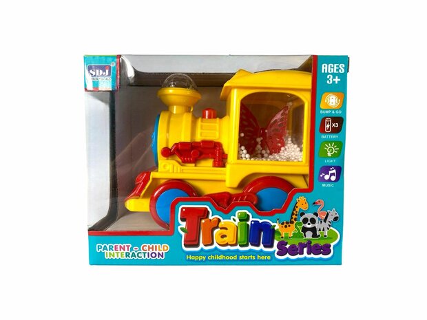 Toy Train Series locomotive - train with disco lights, sound and rides