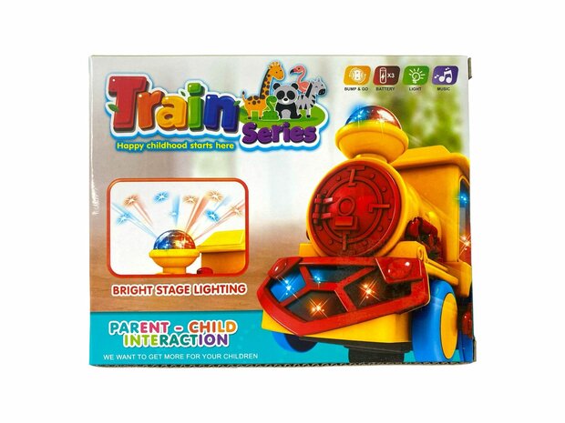 Toy Train Series locomotive - train with disco lights, sound and rides