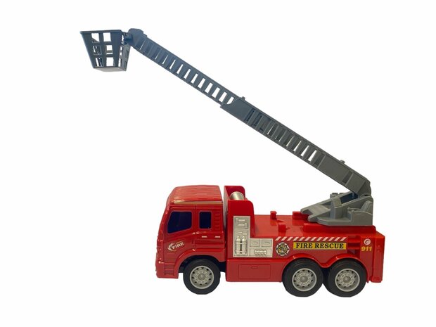 Camion de pompiers RC camion de secours rouge 26cm 1:16