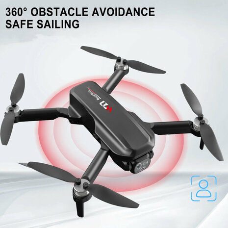 Drone - brushless motor - HD camera live camera - hovermode - opvouwbaar incl. tas