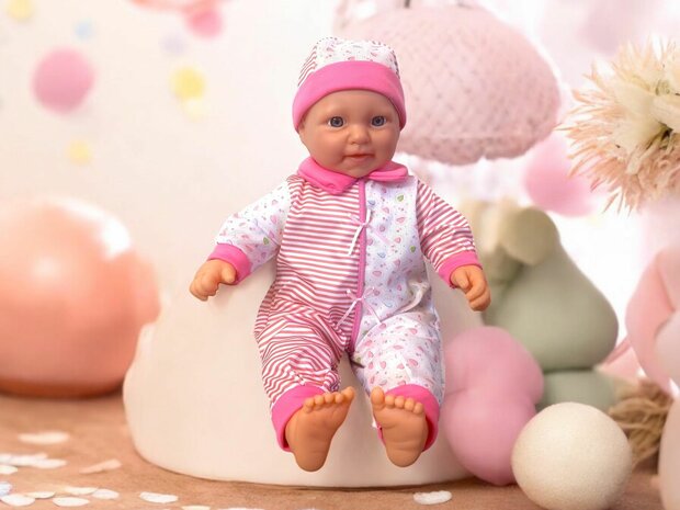 Baby doll sweet with different baby sounds + accessories - 46cm