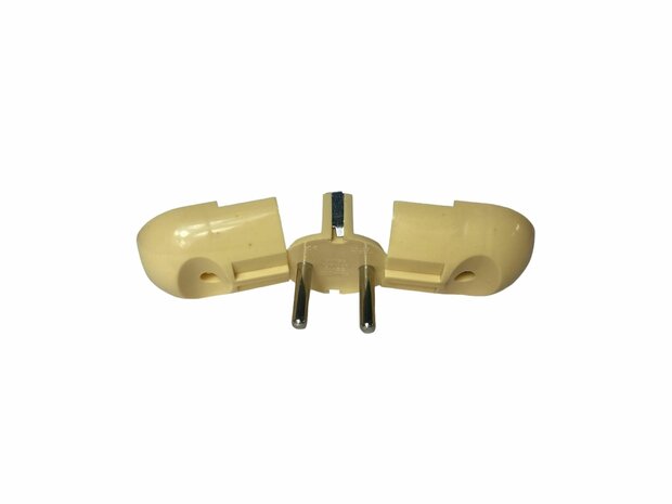 Flip-Stecker goldfarben mit Schutzerde