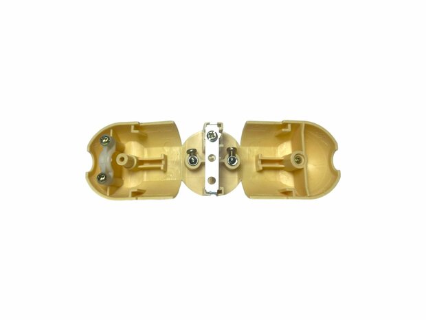 Flip plug Gold color with protective earth