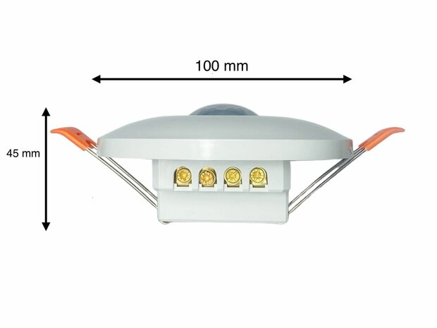 Sensor Inbouw Plafond - PIR Bewegingsmelder bewegingssensor - 360 graden