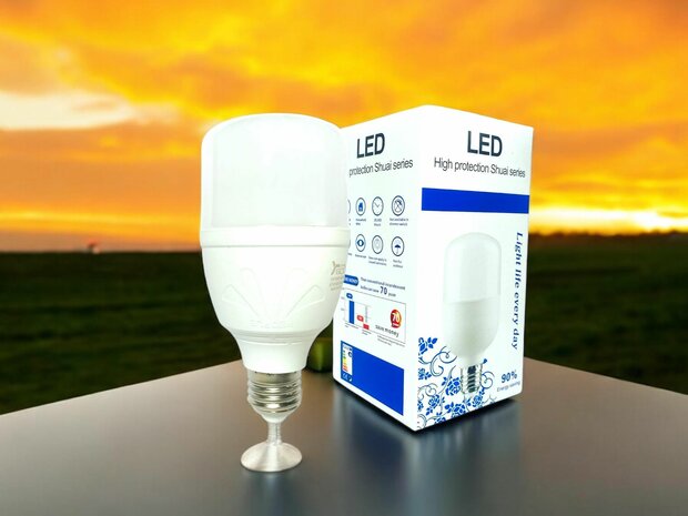 LED lamp - E27 fitting - 1W replaces 15w - 6500K daylight white Energy A