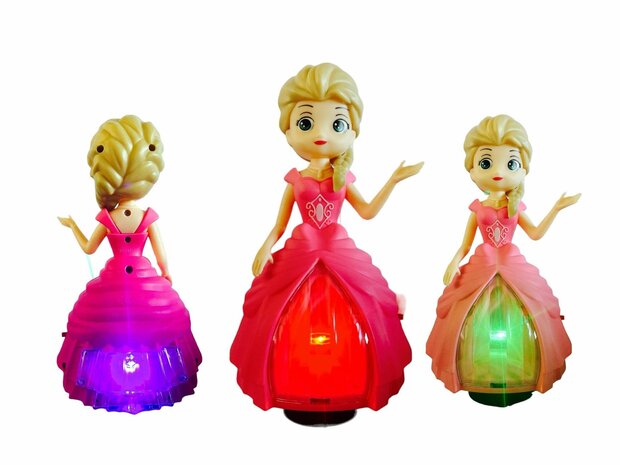 Dancing Pop Music Flashing Lights Rotating Electric Princess