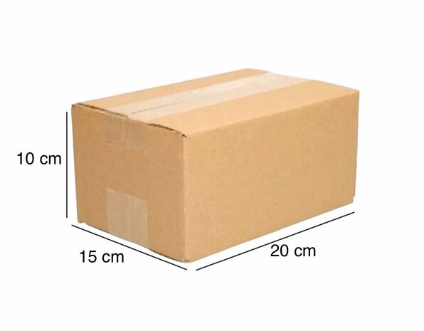 Single wave shipping box (20 x 15 x 10 cm)